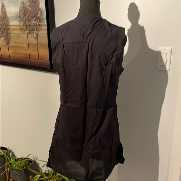 Christina Black Swim Coverup with Blue Accents - Picture 5 of 8